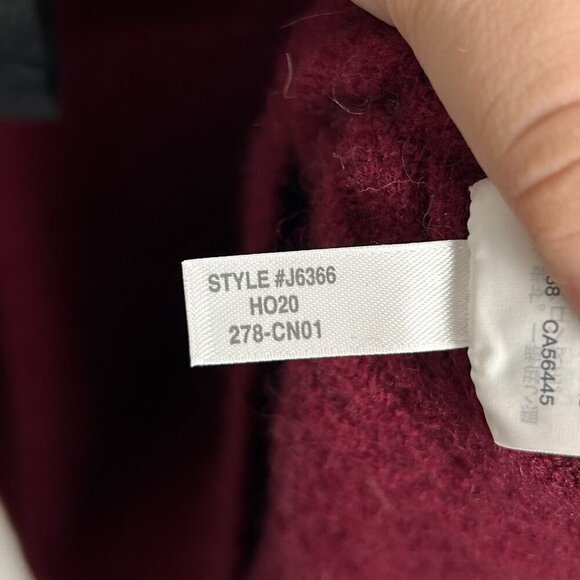 JCREW 2XL Maroon Red Marino and Alpaca Wool Blend Turtleneck Sweater - Picture 11 of 12